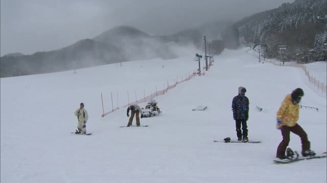 寒波で恵みの雪　岡山県北のスキー場４日ぶりに滑走可能に【岡山・真庭市】