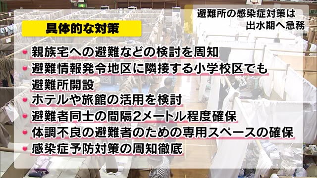 梅雨を控え…避難所の感染症対策　３密の回避は？【岡山・岡山市】