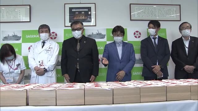 コロナと戦う医療従事者支援　岡山旭川ロータリーが病院に弁当寄贈【岡山・岡山市】