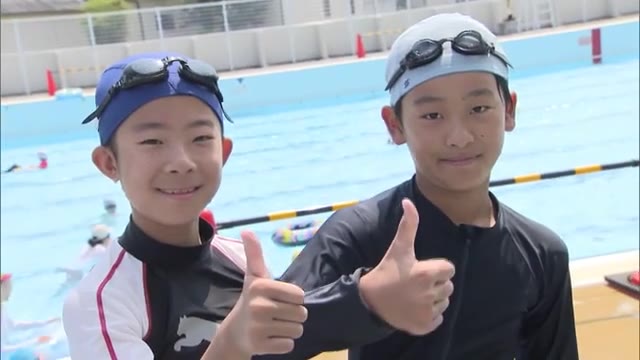 コロナ禍で短い夏休みに思い出作り…市内のプールで夏休み最後の１日に密着！【岡山・岡山市】