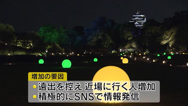 遠出より近場で集客　後楽園と岡山城の夏の夜イベント客足好調【岡山・岡山市】