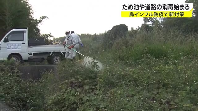 鳥インフルエンザ封じ込め新対策…特定エリアでため池や道路の消毒開始【香川・三豊市】