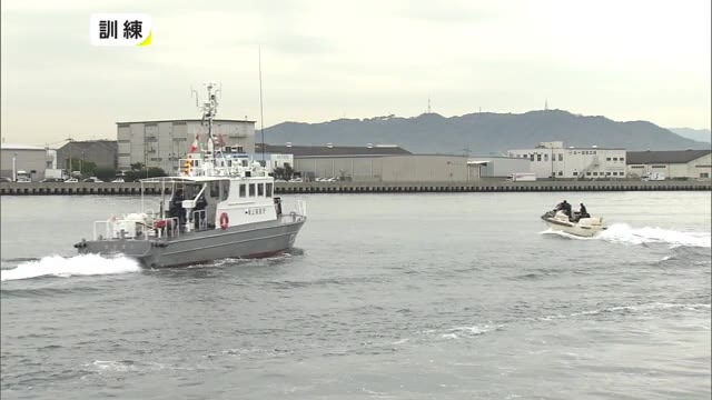 テロリストが潜伏する外国船入港想定のテロ対策訓練【香川・高松市】