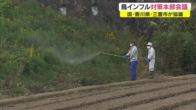 国と香川県が連携…鳥インフルエンザ発生で消毒範囲拡大を対策本部会議で決定【香川・三豊市】