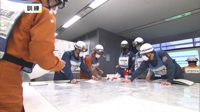 東日本大震災から１０年　大規模災害を想定した対応訓練を岡山市で実施「【岡山・岡山市】