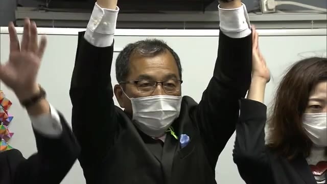 赤磐市長選　激戦を制し現職の友実氏３選果たす　投票率は過去最低を更新【岡山・赤磐市】