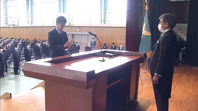 校歌は演奏のみ…異例の式典でも新たな学校生活に新入生は胸弾ませる　岡山県立高校で入学式【岡山】