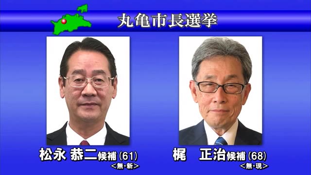現職と新人の一騎打ち…丸亀市長選挙告示【香川・丸亀市】