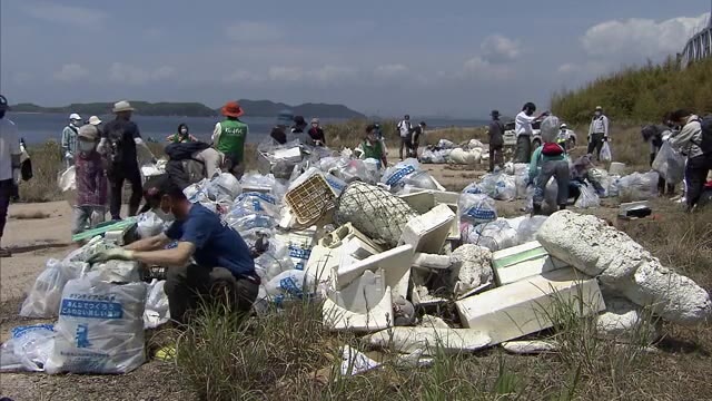 「海ごみ」問題に関心を…島の海岸で清掃活動【香川・坂出市】