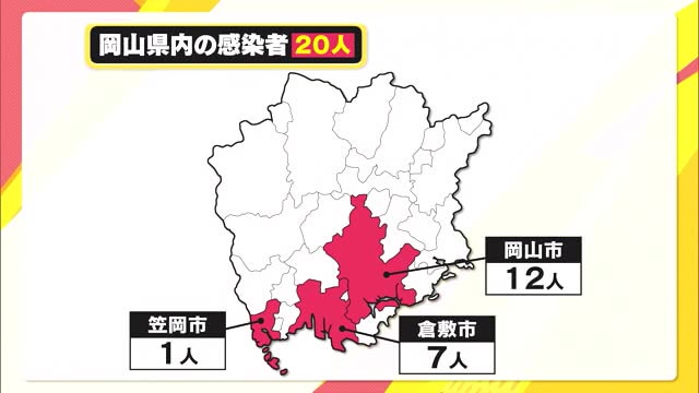 【感染状況】岡山県で２０人が感染　高齢患者１人が死亡【岡山】