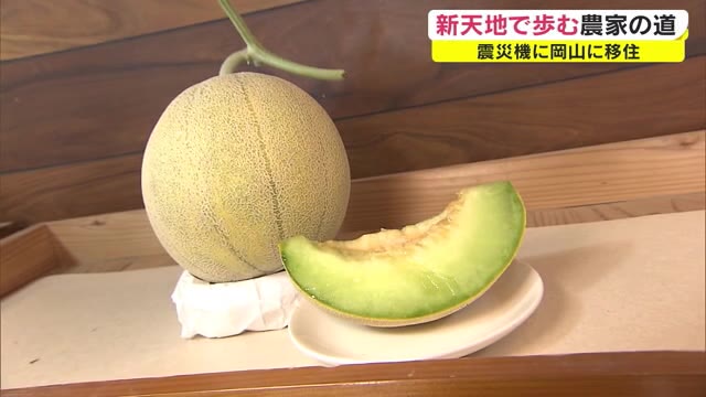 夢追って岡山へ 震災移住者が育てたメロン　流通量の少ない希少な品種に挑む【岡山・倉敷市】