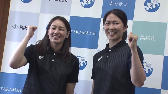 東京五輪女子ハンド日本代表内定メンバー　地元岡山・香川を表敬訪問　意気込みを語る【岡山・香川】