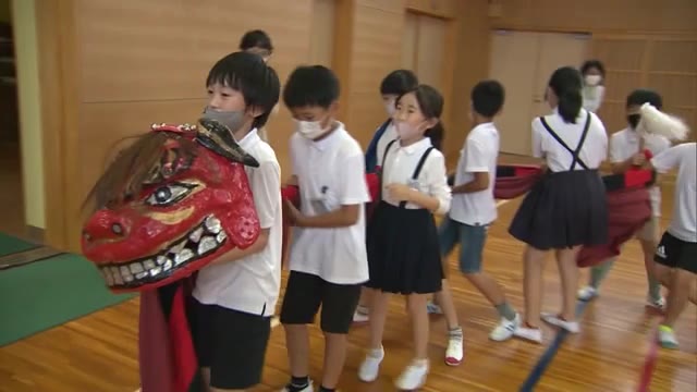 １３００年の歴史　神社の「獅子舞」を地元小学生が体験　学習発表会で披露も　【岡山・津山市】