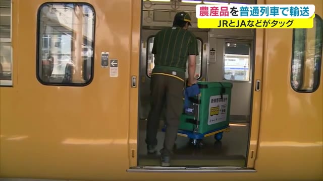 新鮮な農産物を駅で販売「産直便マルシェ」ＪＲ西日本で初 伯備線“普通列車”で農産物輸送【岡山】