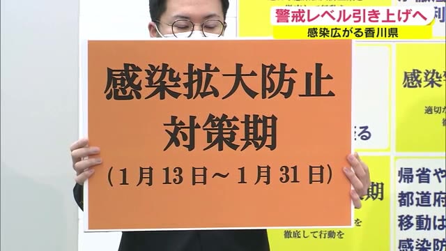 【速報】独自の警戒レベルを「感染拡大防止対策期」に引き上げ　新型コロナ感染者“急増”を受け【香川】