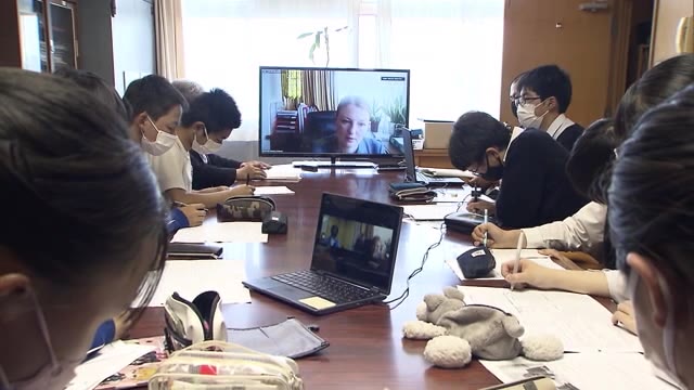 ウクライナの現状は　どう支援すれば…中学生が大使館とオンライン会議【岡山・岡山市】