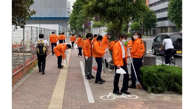 ５.３０＝ごみゼロの日　環境意識を高める場に…市役所筋で清掃活動【岡山・岡山市】