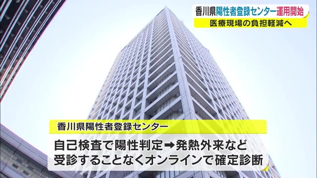 オンラインで新型コロナの診断…「陽性者登録センター」運用開始　医療現場の負担軽減へ【香川】