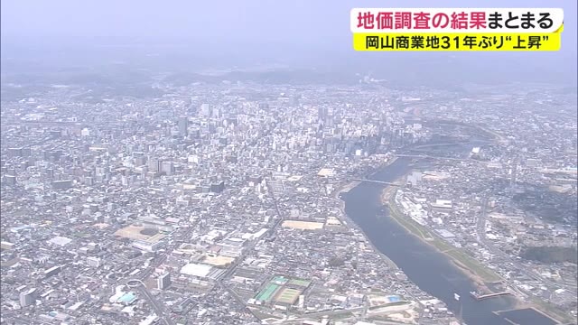 コロナの将来不安は解消？…商業地の地価”上昇”３１年ぶり　住宅地は下落　地価調査【岡山】
