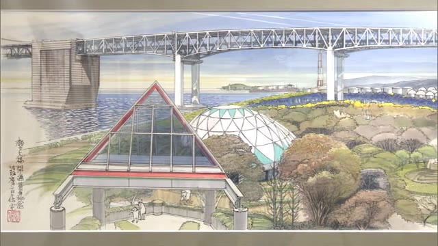 「建築パース」の技法取り入れ描き続けた風景…薩摩百倍さん個展「瀬戸の海おだやかなり」【香川・高松市】