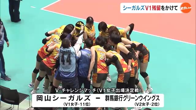 最後は“苦しんだエース”が決めた！　岡山シーガルズ入れ替え戦に２連勝　Ｖ１残留を決める【岡山】