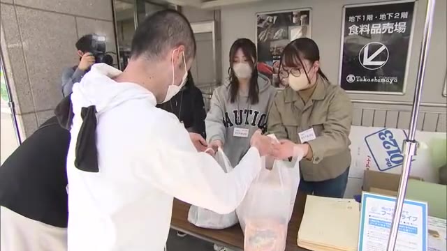 未開封のパスタ麺や缶詰などで寄せられる“善意”　岡山高島屋で「フードドライブ」活動【岡山・岡山市】