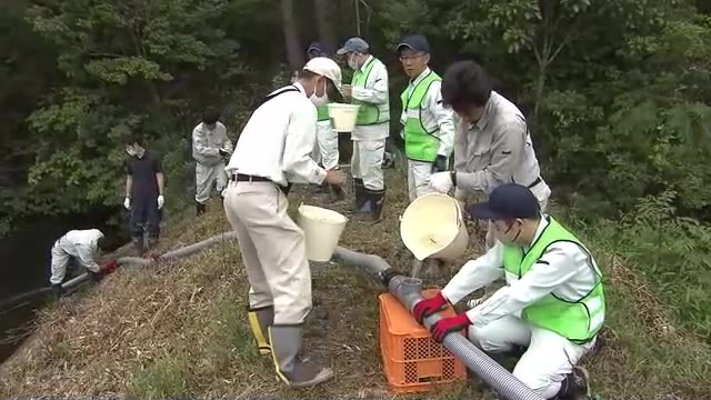 豪雨による「ため池の水位上昇」対策に…岡山市で“サイホンの原理”を使った排水装置の研修会【岡山】