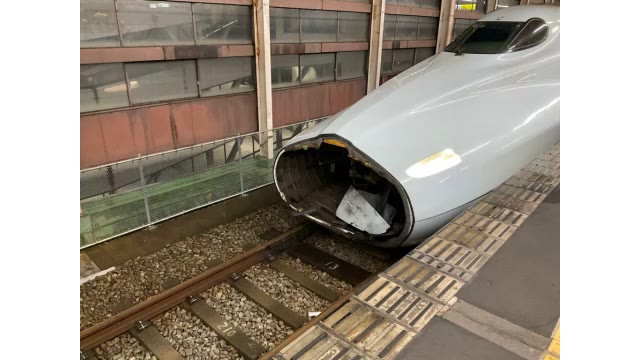 【続報】事故車両の先頭大きく破損　山陽新幹線　備前市で人身事故　約５時間にわたり運転見合わせ【岡山】