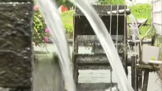 懐かしい田園風景…昔ながらの水車　倉敷市祐安地区で回り始める【岡山】