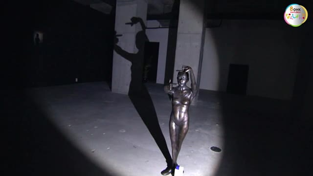 作品は「懐中電灯で照らして鑑賞」　イギリスの現代アーティストが個展【岡山・岡山市】