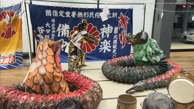 自動車販売店のショールームで「備中神楽ナイト」　伝えたい伝統芸能の魅力…県南部で上演【岡山・岡山市】