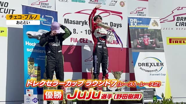 Ｊｕｊｕ再び世界の頂点　チェコで開催の「ドレクセラーカップ　ラウンド７」を２レースとも制覇【岡山】