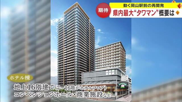 岡山駅の目の前に３１階建ての高層マンション　最高値は３億円台想定　再開発の概要発表【岡山】