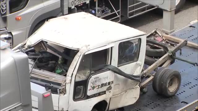 【続報】高松道で走行中のトラックに大型トラックが追突　トラック運転の６８歳男性１人が死亡【香川】