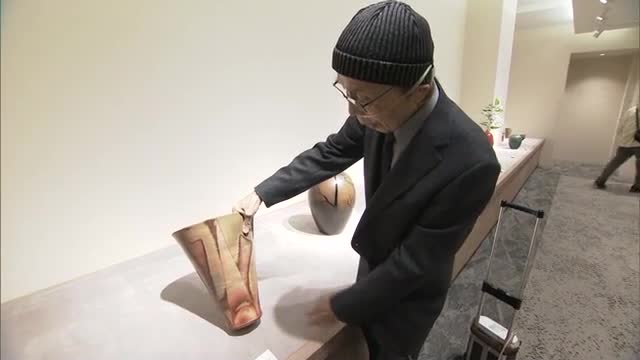 反戦への思いを作品に…岡山市のデパートで「虫明焼」の作家・黒井千左さんの作陶６０周年記念展【岡山】
