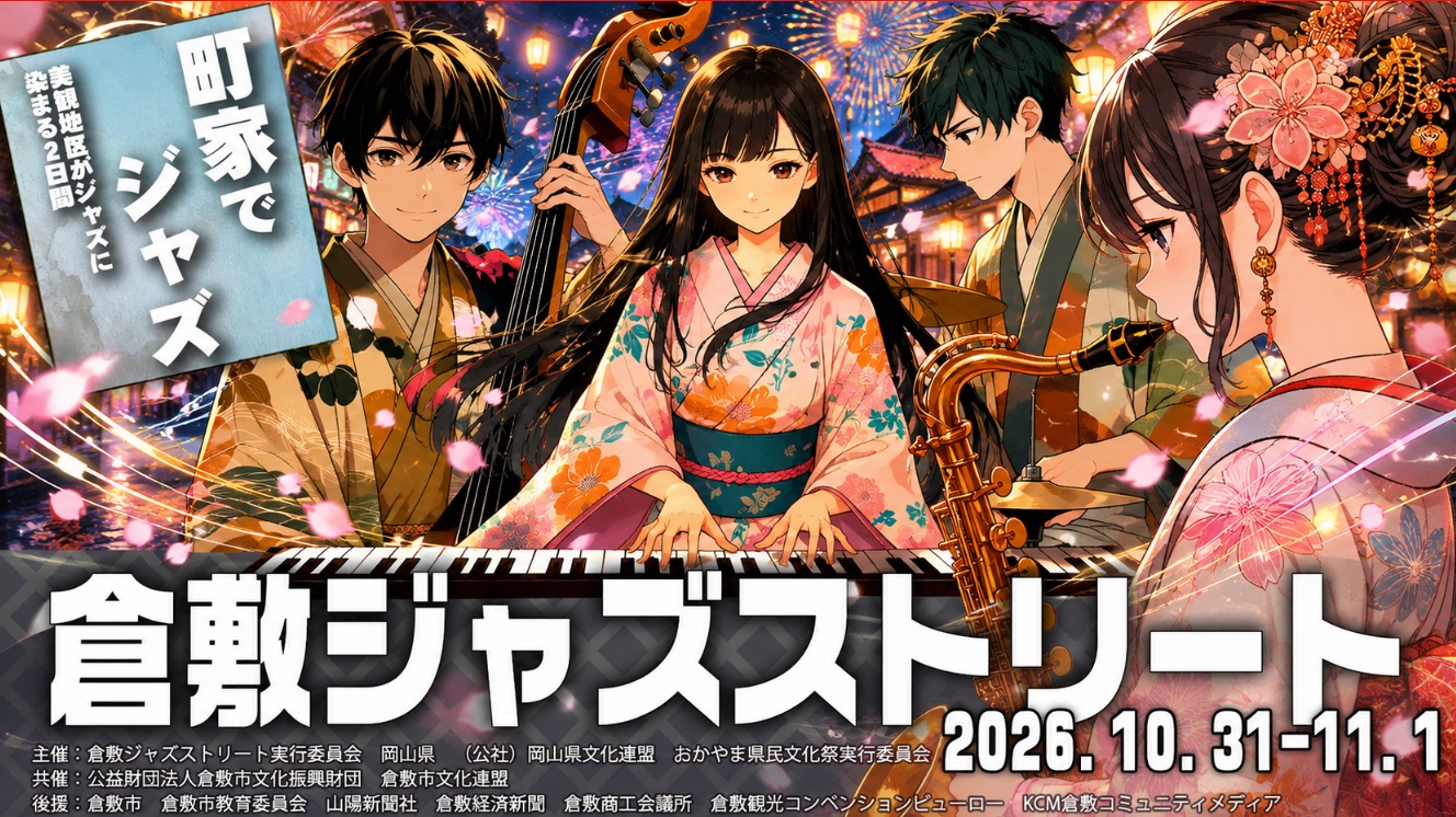 倉敷美観地区がジャズに染まる…「倉敷ジャズストリート」１０月３１日（土）１１月１日（日）開催