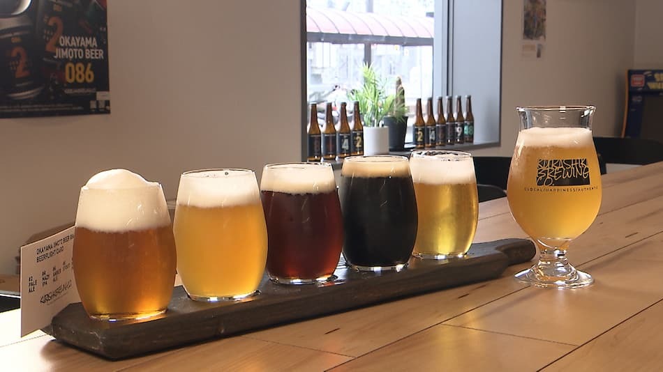 早島町唯一のクラフトビール醸造所！岡山県内の市と町をイメージしたビールを飲み比べ…KURASHIKI BREWING CO．（金バク！2024年 4月 26日OA）